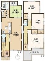 ☆『大和小泉』駅徒歩８分♪
☆南向き！陽当たり・通風良好！南側ワイドバルコニー♪
☆並列駐車２台♪