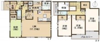 ☆敷地面積50坪超！南側お庭がありガーデニングや趣味に活用♪
☆SIC・WIC・収納スペース・パントリー等収納が豊富♪
☆吹抜有り！南向きで明るく開放的なリビング♪