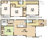 ☆土地面積47坪超！並列駐車２台♪
☆明るくて開放的なLDK！陽当たりがイイ２面バルコニー♪
☆全居室、陽当たり・通風良好♪