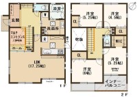 ☆4LDK+マルチエントランス+WIC
☆吹抜けがあって明るく開放的なマルチエントランス!インナーバルコニー♪
☆並列駐車♪