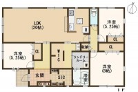 ☆平屋建て！土地面積65.16坪♪
☆３LDK＋WIC＋SIC！収納量が豊富♪
☆LDK広々20帖！駐車２台♪
