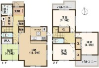 ☆閑静な住宅地！南向き！二面バルコニー♪
☆全居室２面採光！陽当たり通風良好♪
☆並列駐車２台♪